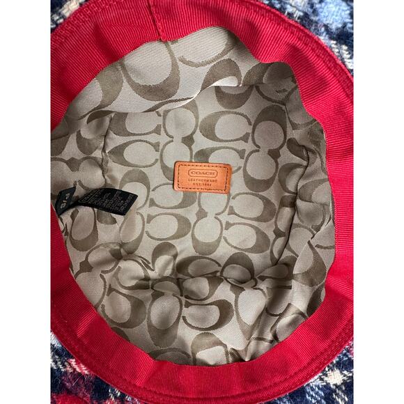Coach Plaid Wool Bucket Hat - Picture 5 of 6